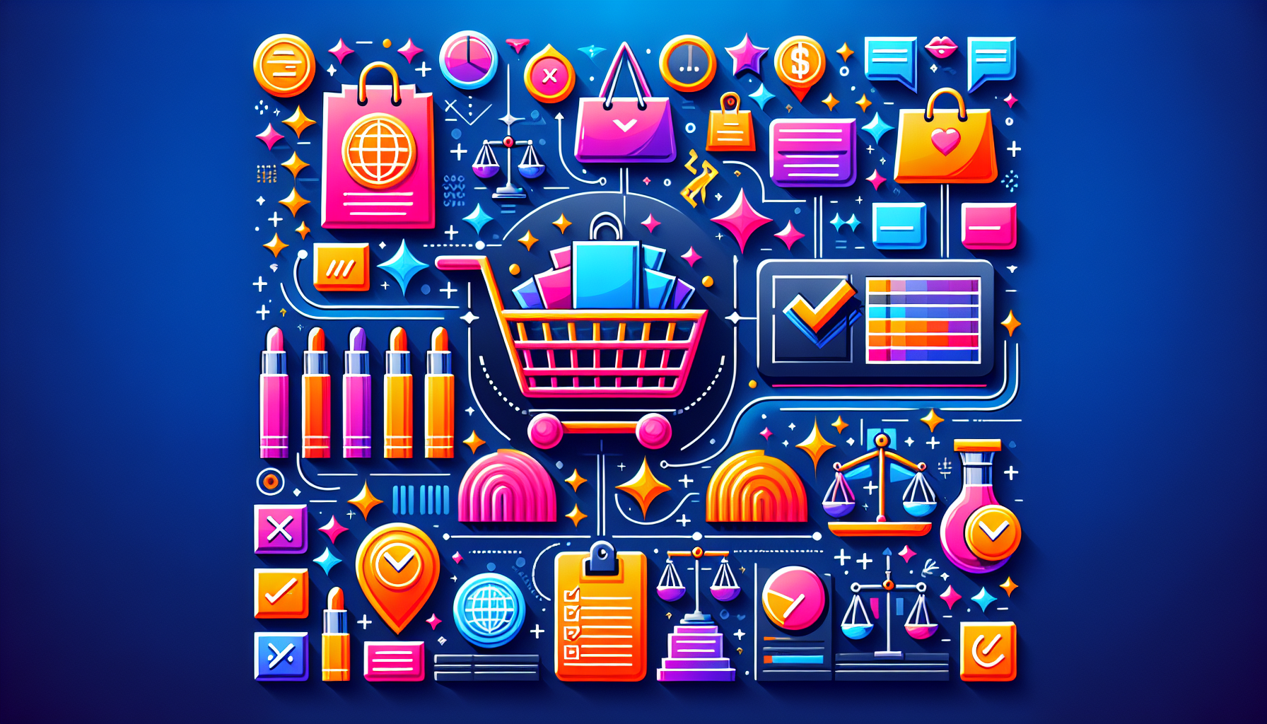 Infographic depicting points to consider when selecting cross-border e-commerce sites.
