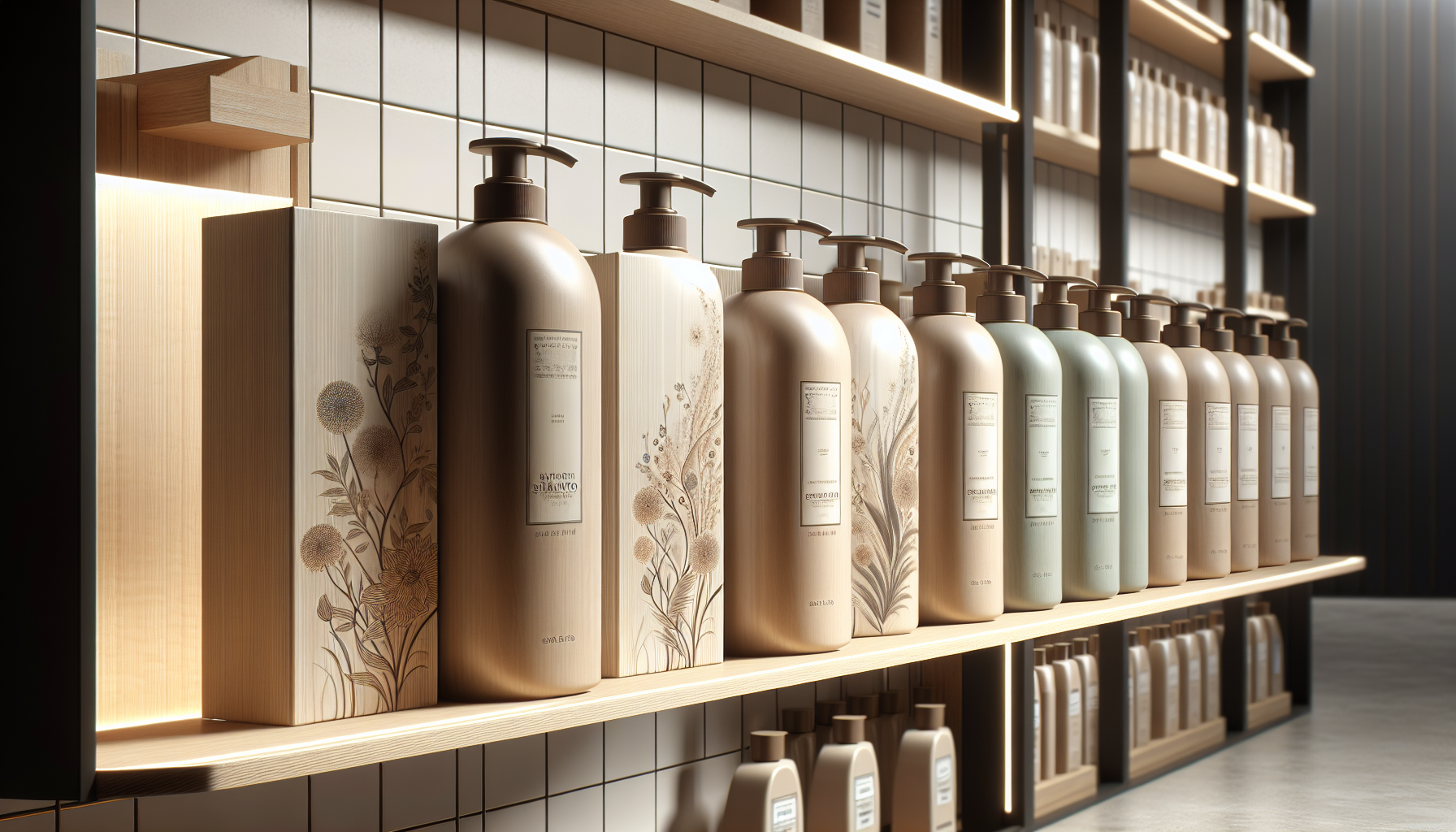Premium hair care shampoos displayed on a shelf for hair health in 2026