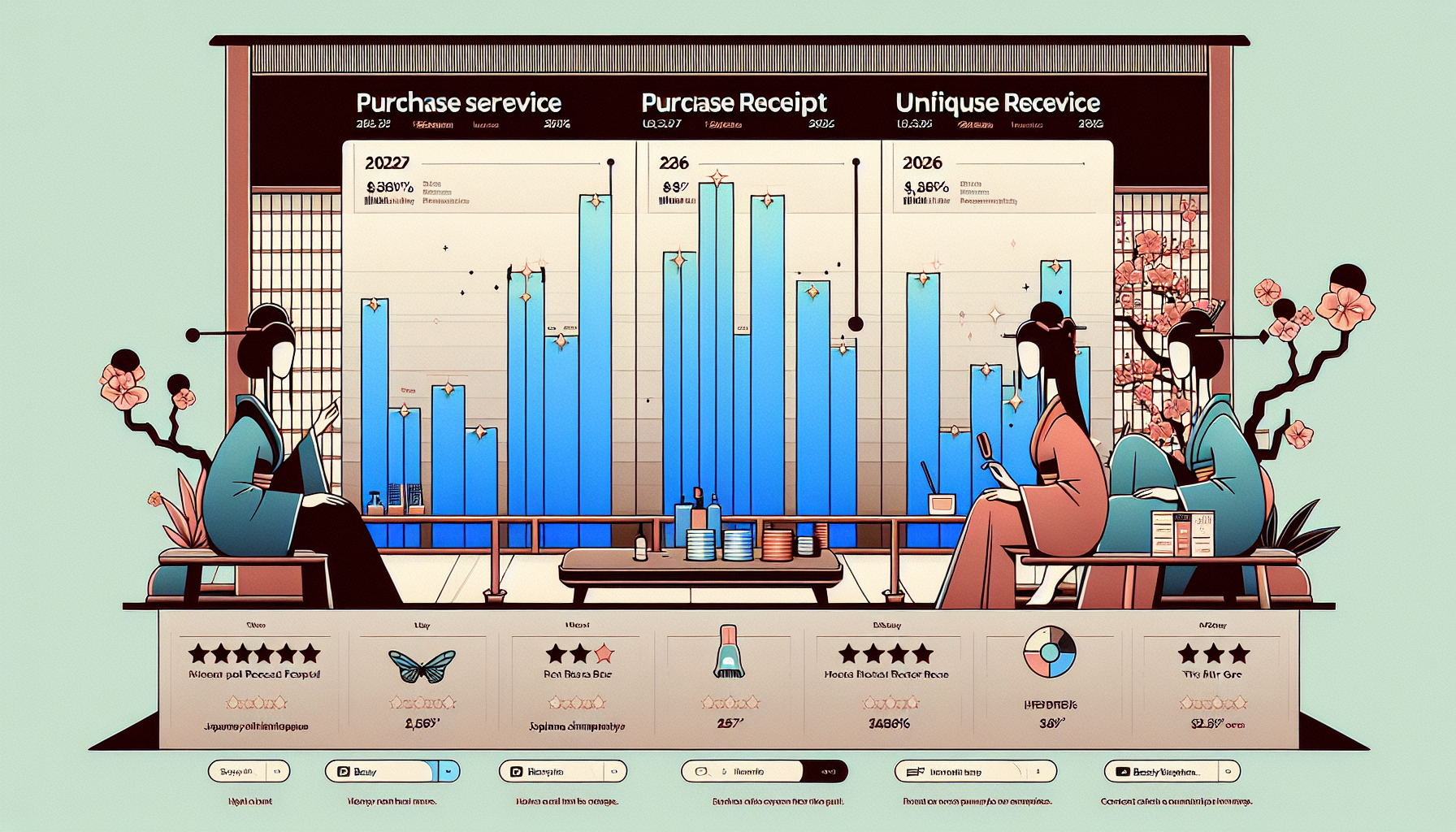 Comparative chart of the top 5 recommended receipt purchase services for side jobs in 2026.
