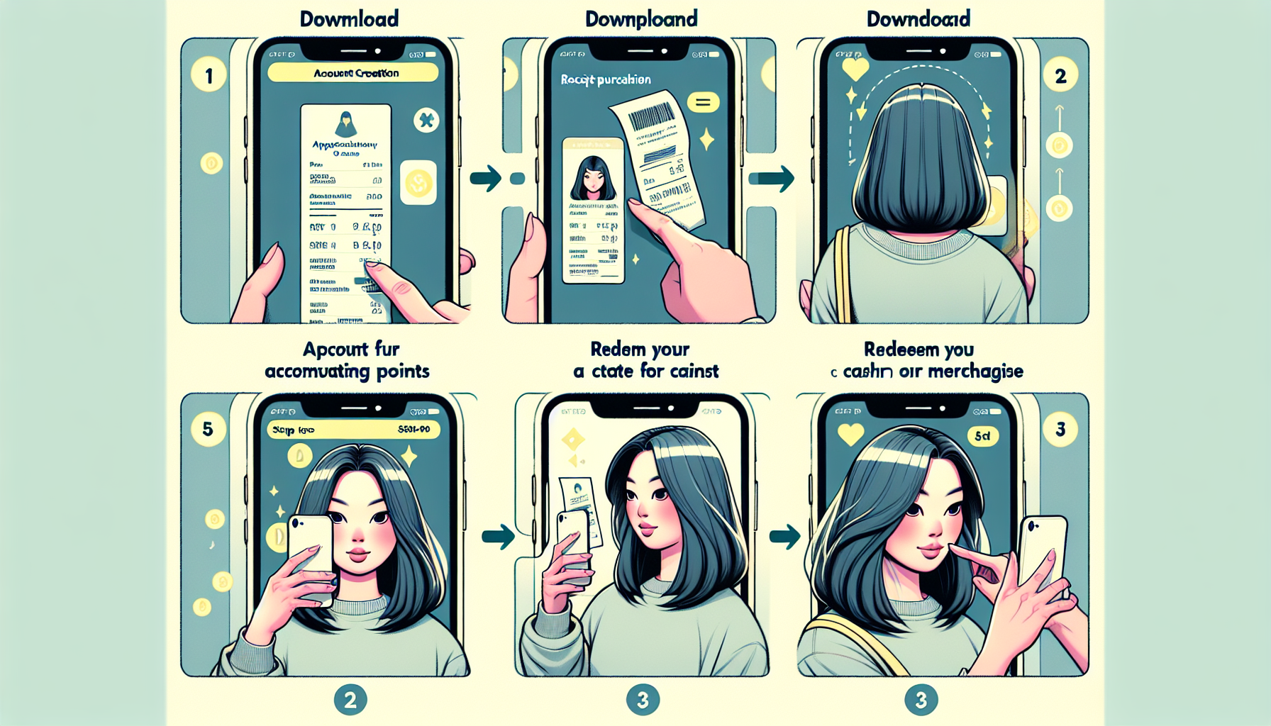 Step-by-step guide on how to use a receipt buying app effectively.