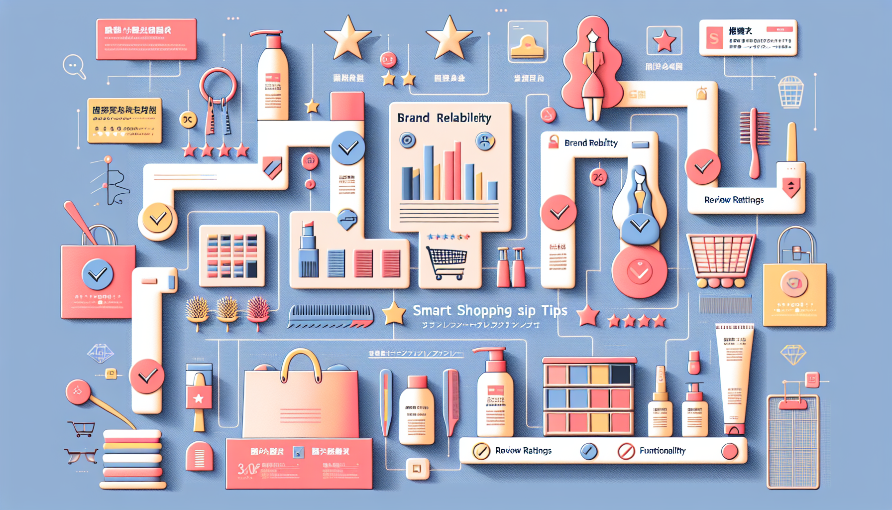 Infographic of smart shopping tips for selecting products during sales.