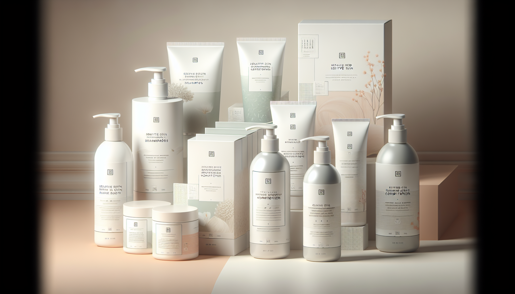Top-rated sensitive skin shampoos and conditioners from LCJ MALL with natural ingredients and minimalist packaging