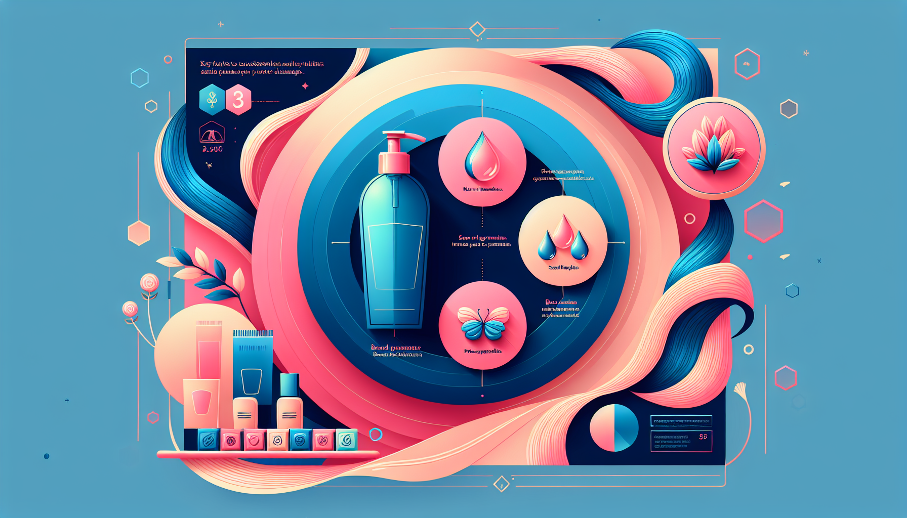 Infographic on how to choose the right shampoo, highlighting key factors like ingredients and scent.