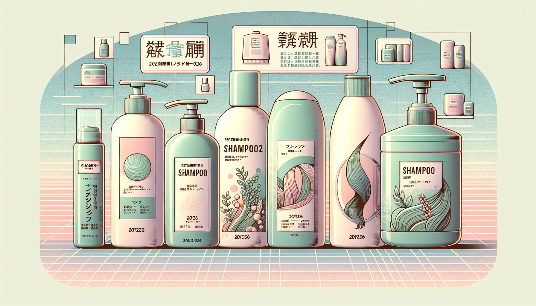 Collage of top 5 recommended shampoos for 2026.