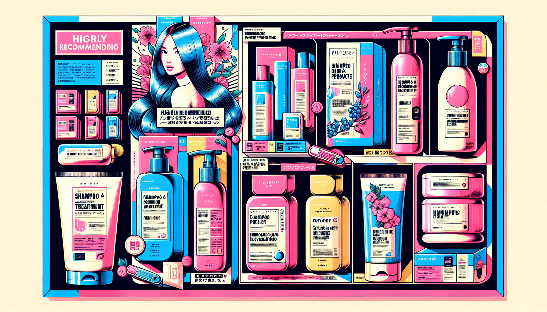 Collage of top 5 recommended shampoo and treatment products for 2026, showcasing various product packaging.