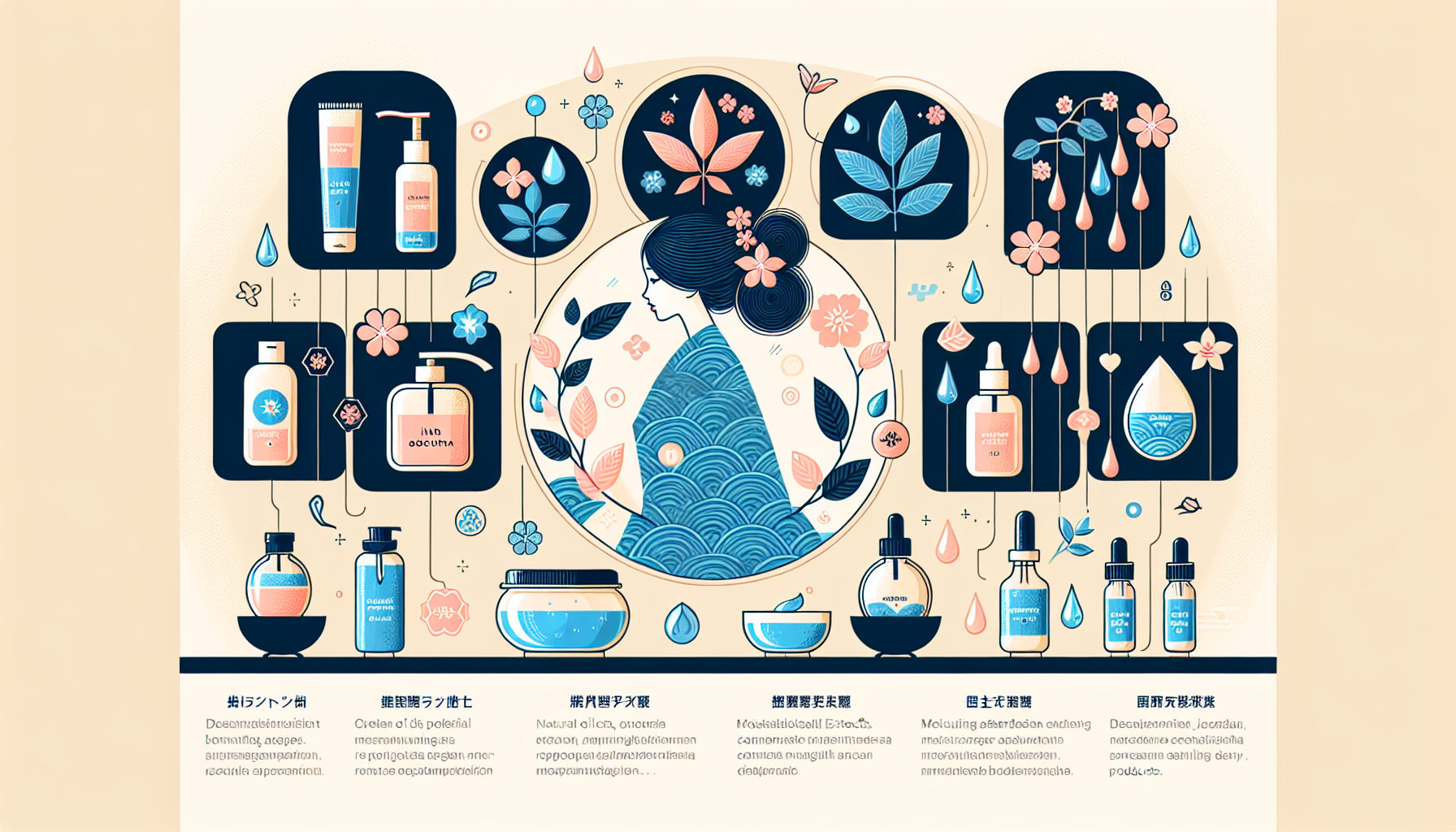 Diagram illustrating effective hair care solutions and essential ingredients.