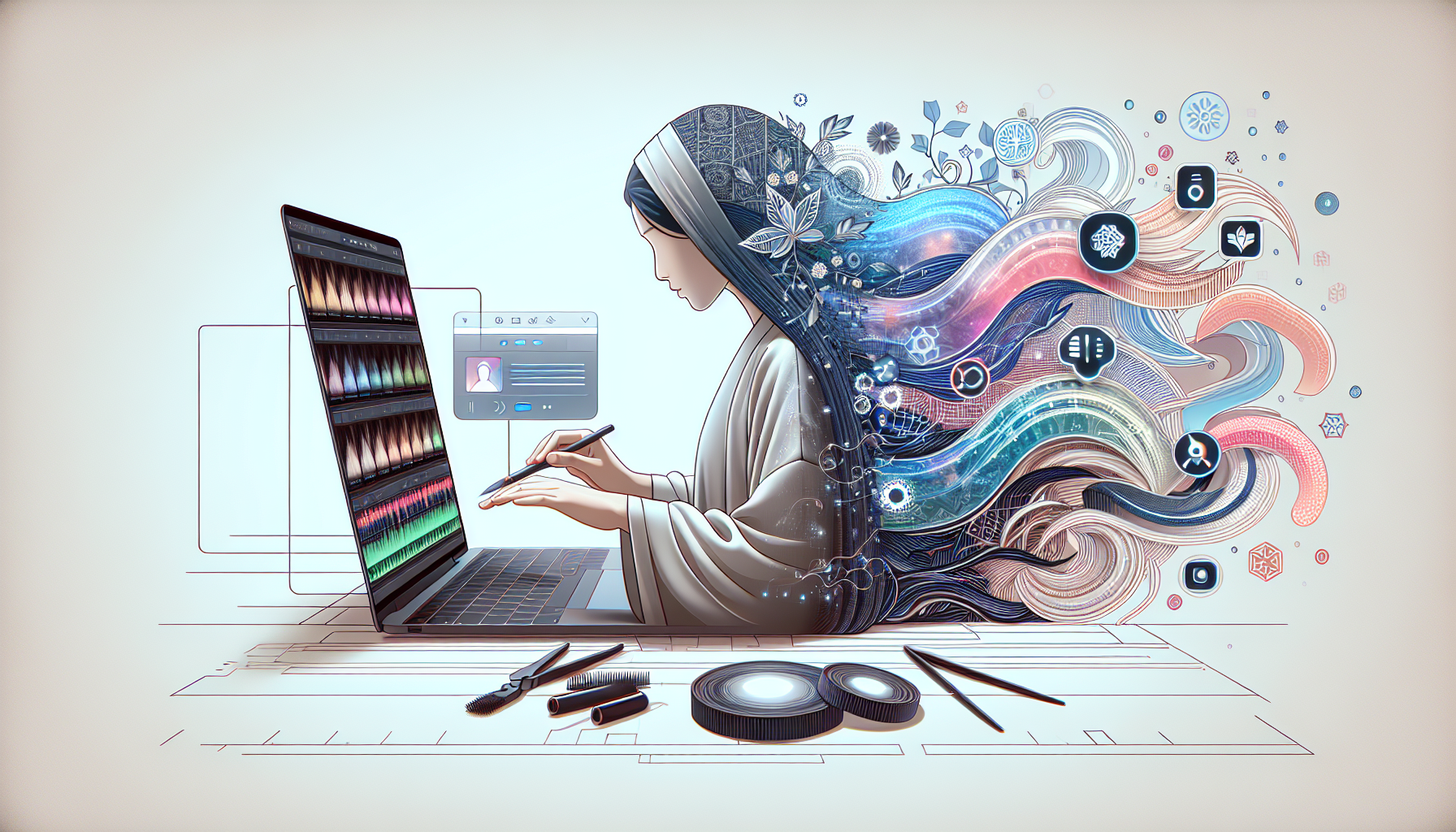 Person using AI-powered video editing software to create TikTok content in 2026