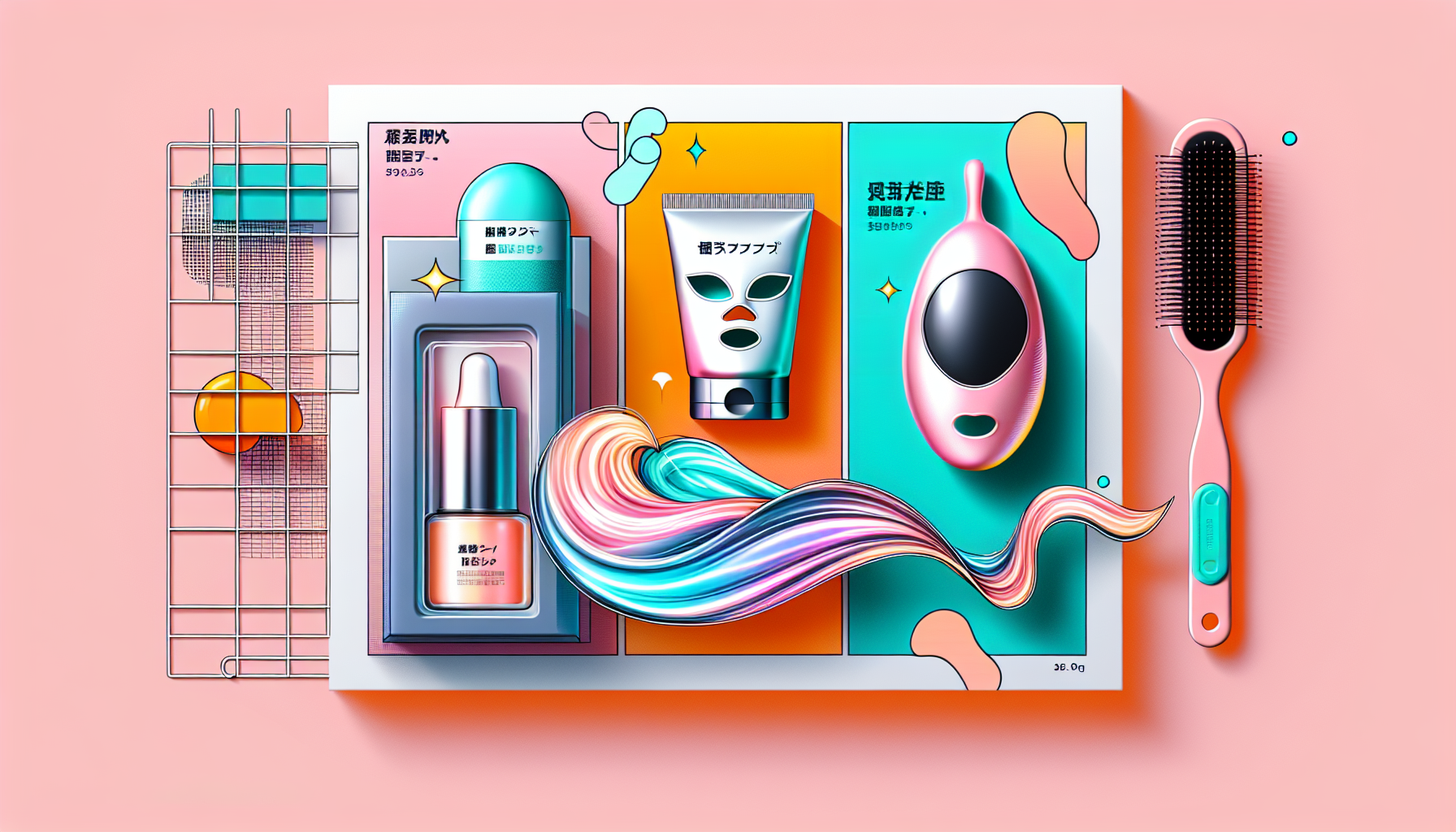Trending TikTok affiliate products including skincare masks, hair care caps, and beauty gadgets displayed attractively in 2026