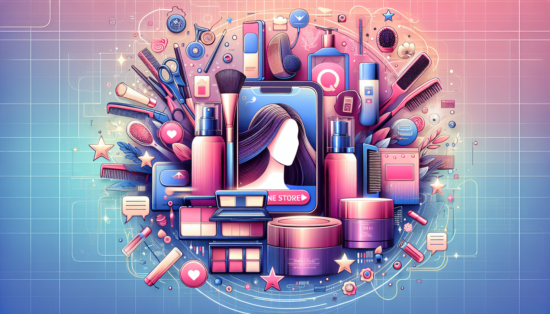 A collection of TikTok Shop gadgets including beauty and lifestyle products.