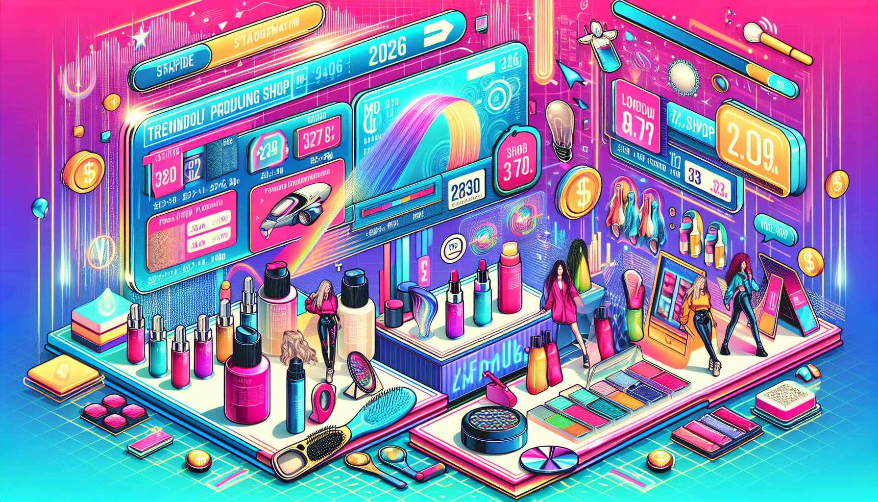 Visual representation of TikTok Shop trends in 2026 showcasing popular products, influencers, and promotions.