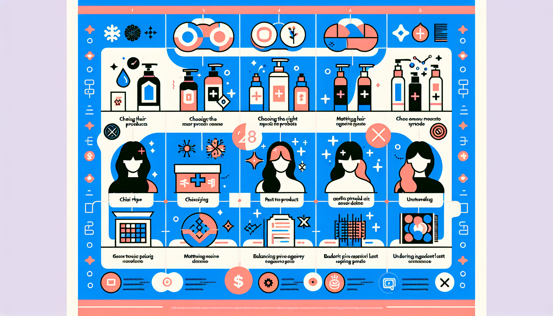 Common hair treatment problems infographic