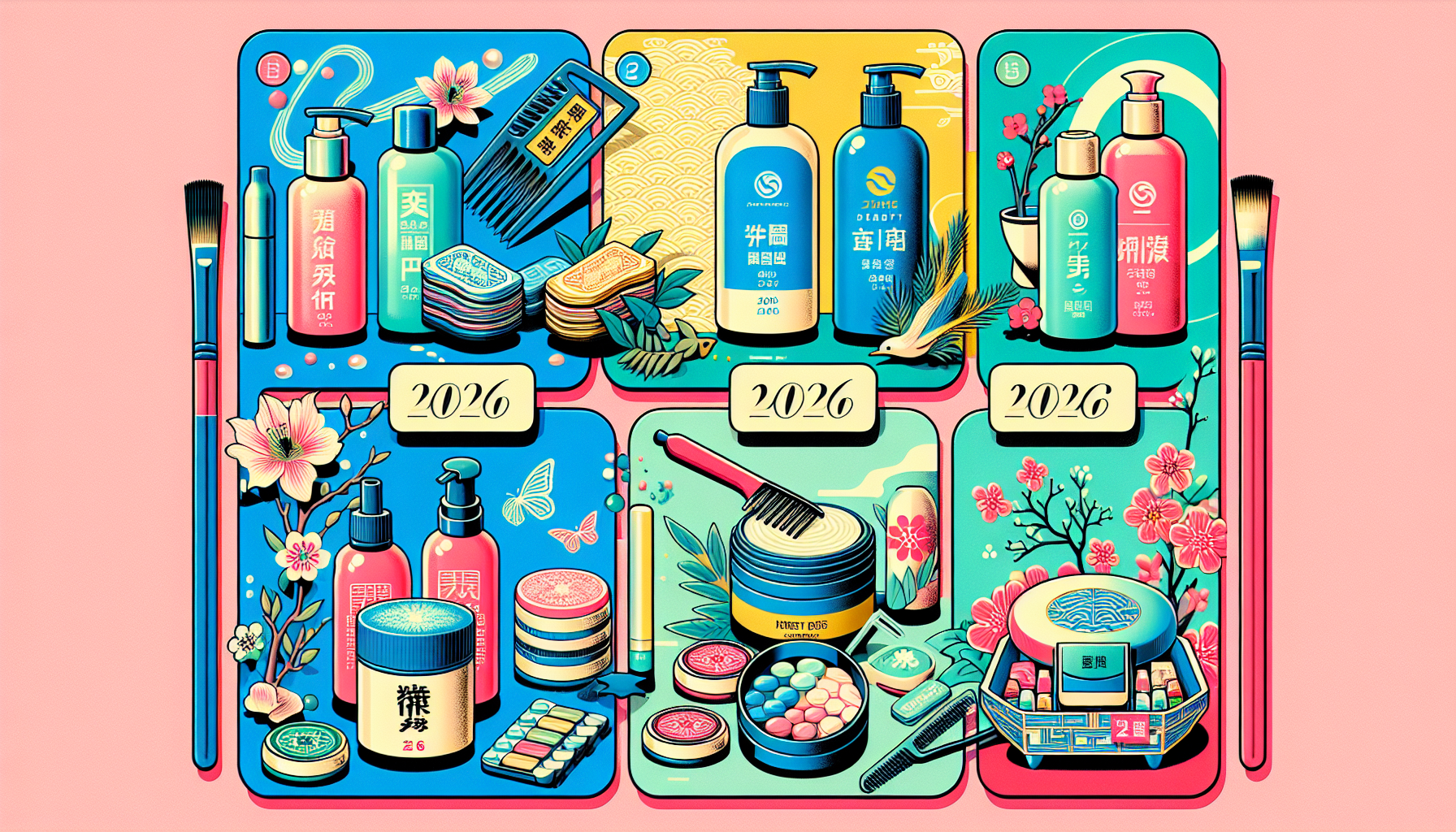 Collage of the top 5 recommended beauty products for 2026 highlighting their images, names, and prices.