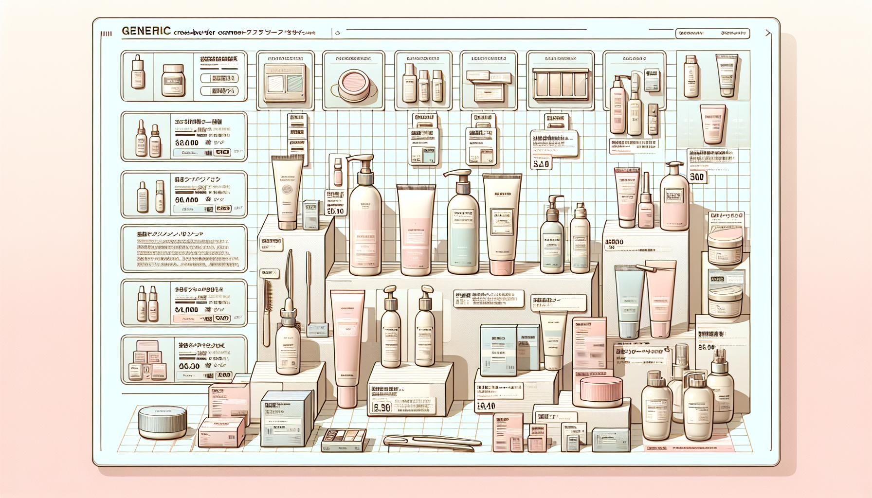 Display of recommended products for cross-border e-commerce from LCJ Mall.