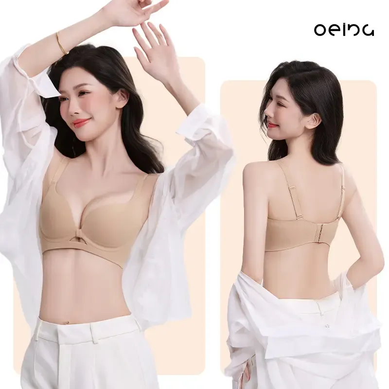 【OEING】2点セットの下着、女性用の小さなプッシュアップブラ-滑らかでフルカップ、すべての季節に適しており、たるみがなく、フルサポート#72 8