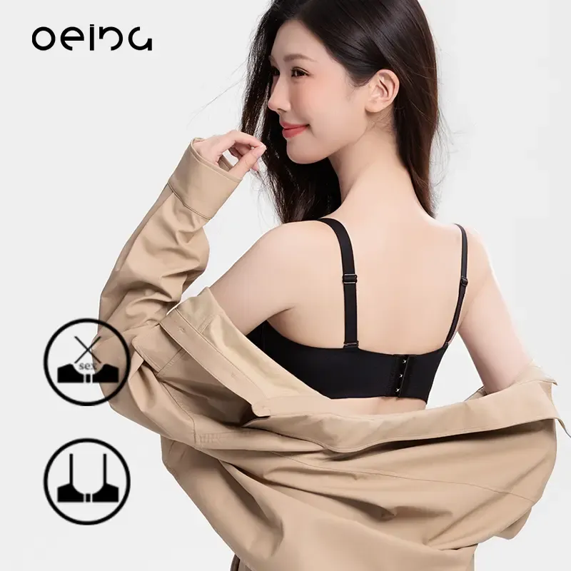 【OEING】2点セット、レディースブラプッシュアップ、小さな胸サポート、オールシーズン着用可能、たるみ防止、セクシーな下着を見せる、痕跡なし#91 1