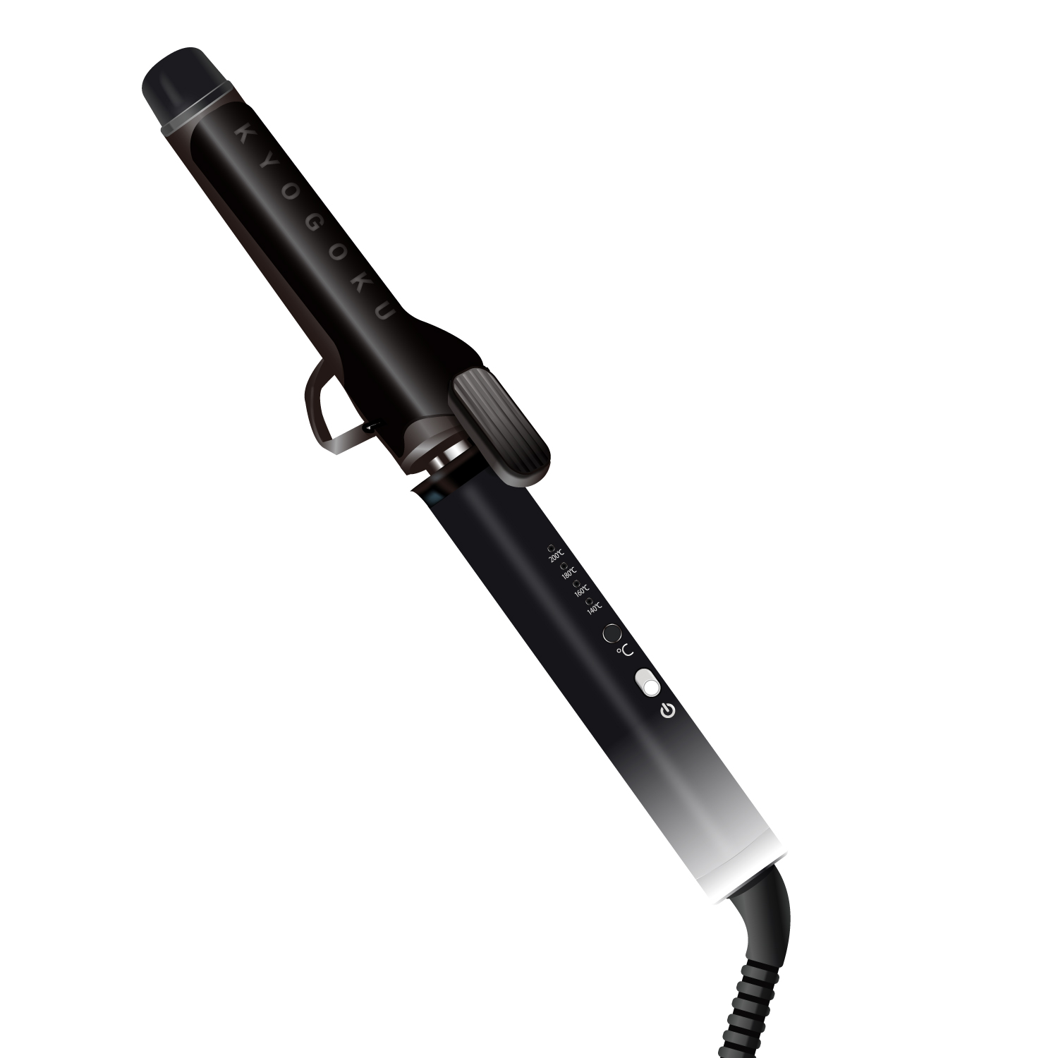 KYOGOKU ナノシルクケラチン カールアイロン 32mm ヘアアイロン コテ