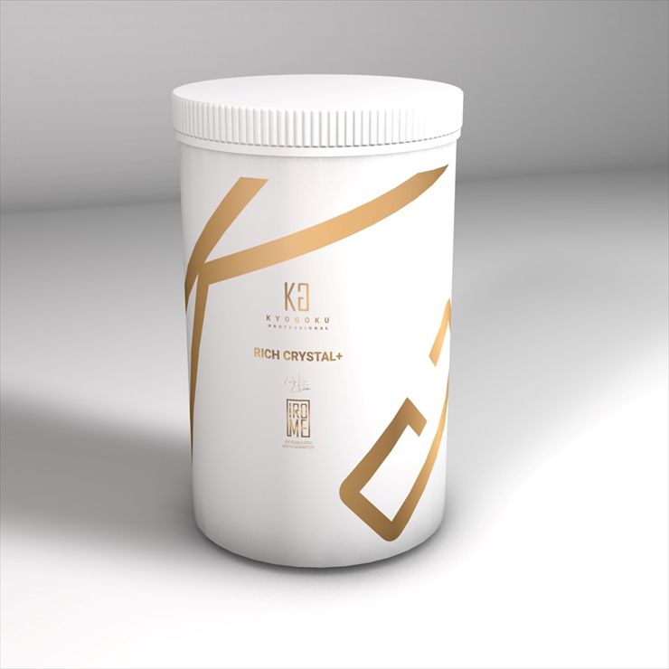 KYOGOKU IROME リッチクリスタル +(プレミアムブリーチ) 500g 髪が白くなるホワイトブリーチ 美容室専売品 医薬部外品 ダメージ補修 ダイヤモンドブリーチ 髪をケアしながらブリーチ ハイブリーチ ホワイトブリーチ
