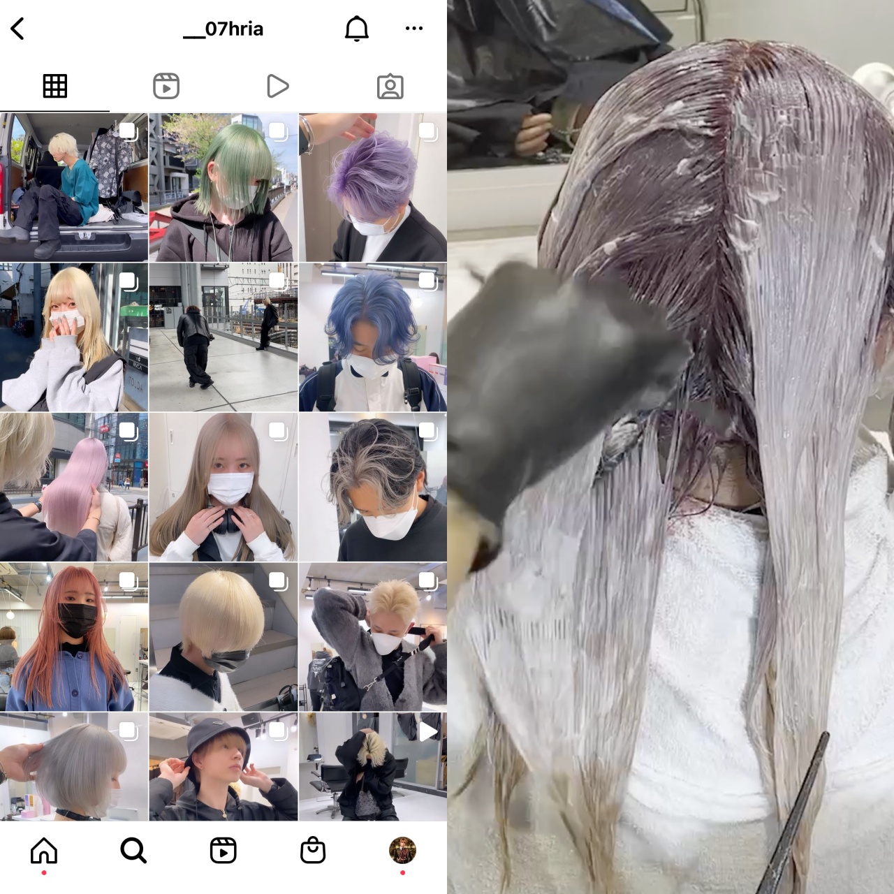 シャドールーツカラー-ベースを整えるブリーチリタッチ方-