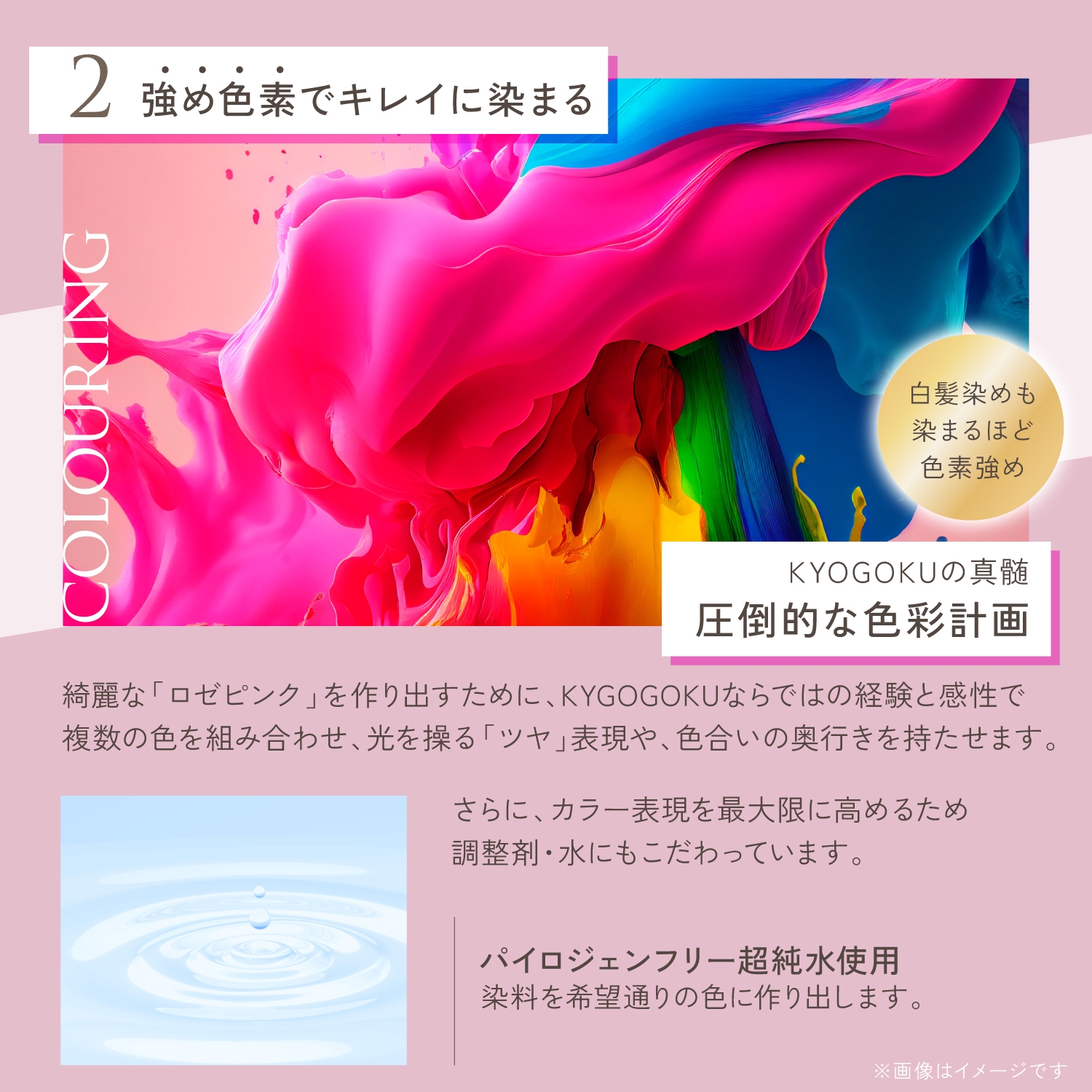 KYOGOKU ロゼカラーフォームコンディショナー 200g 炭酸 濃度10,000ppm カラーシャンプー カラートリートメント ダメージケア オールインワンピンクシャンプー