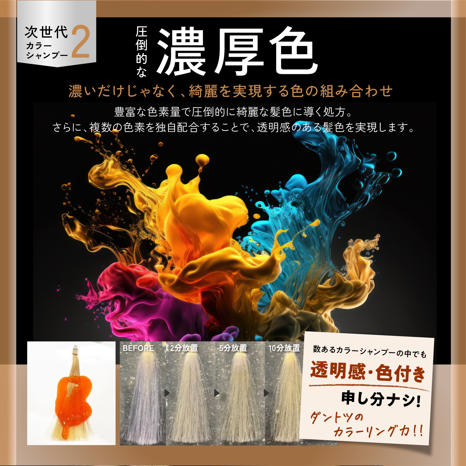 KYOGOKU ブロンドカラーシャンプー ブラウンシャンプー ミルクティーシャンプー