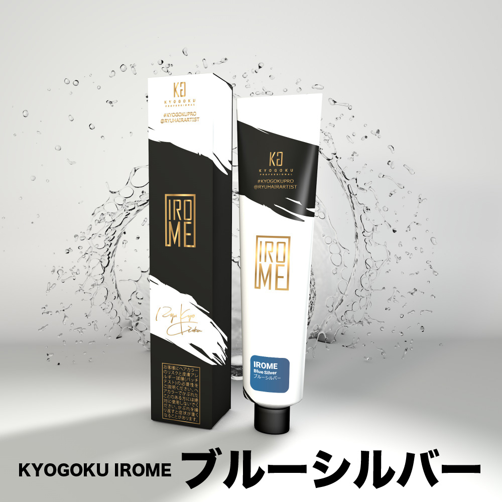 KYOGOKU IROME ブルーシルバー 100g イロミー ヘアカラー ブリーチオンカラー 医薬部外品 1剤 ハイトーン おしゃれ染め