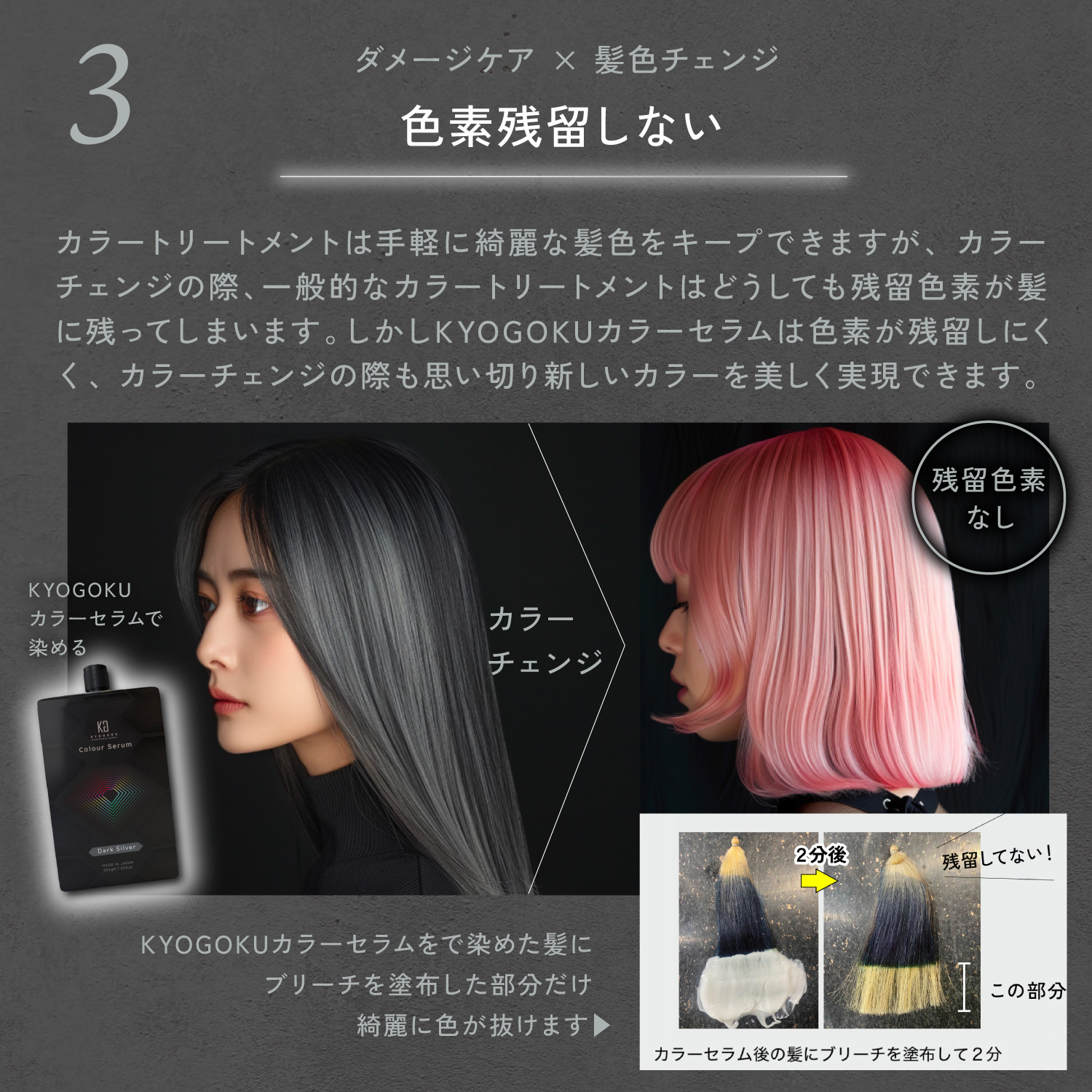 KYOGOKUカラーセラム(ダークシルバー) 200g カラーバター カラートリートメント