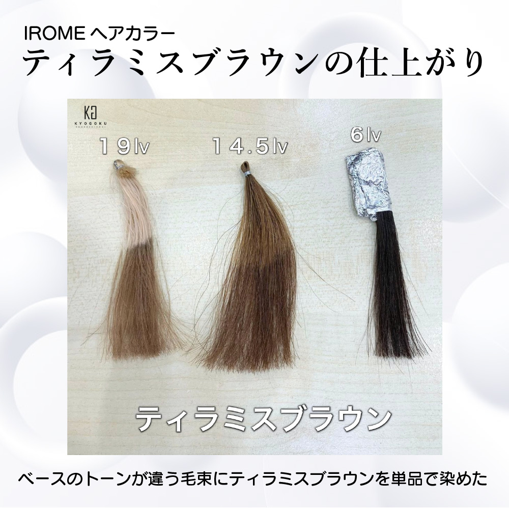 KYOGOKU IROME ティラミス ブラウン 100g イロミー ヘアカラー ブリーチオンカラー 医薬部外品 1剤 ハイトーン おしゃれ染め