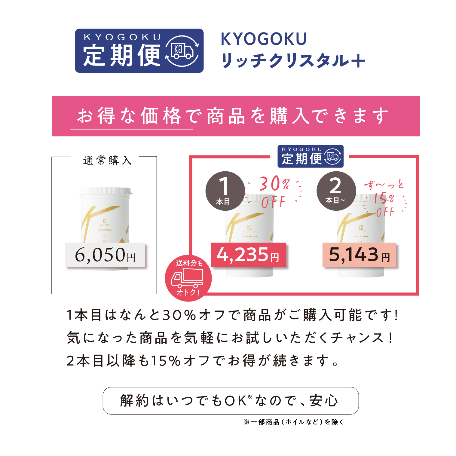 KYOGOKU IROME リッチクリスタル +(プレミアムブリーチ) お得なお届け便