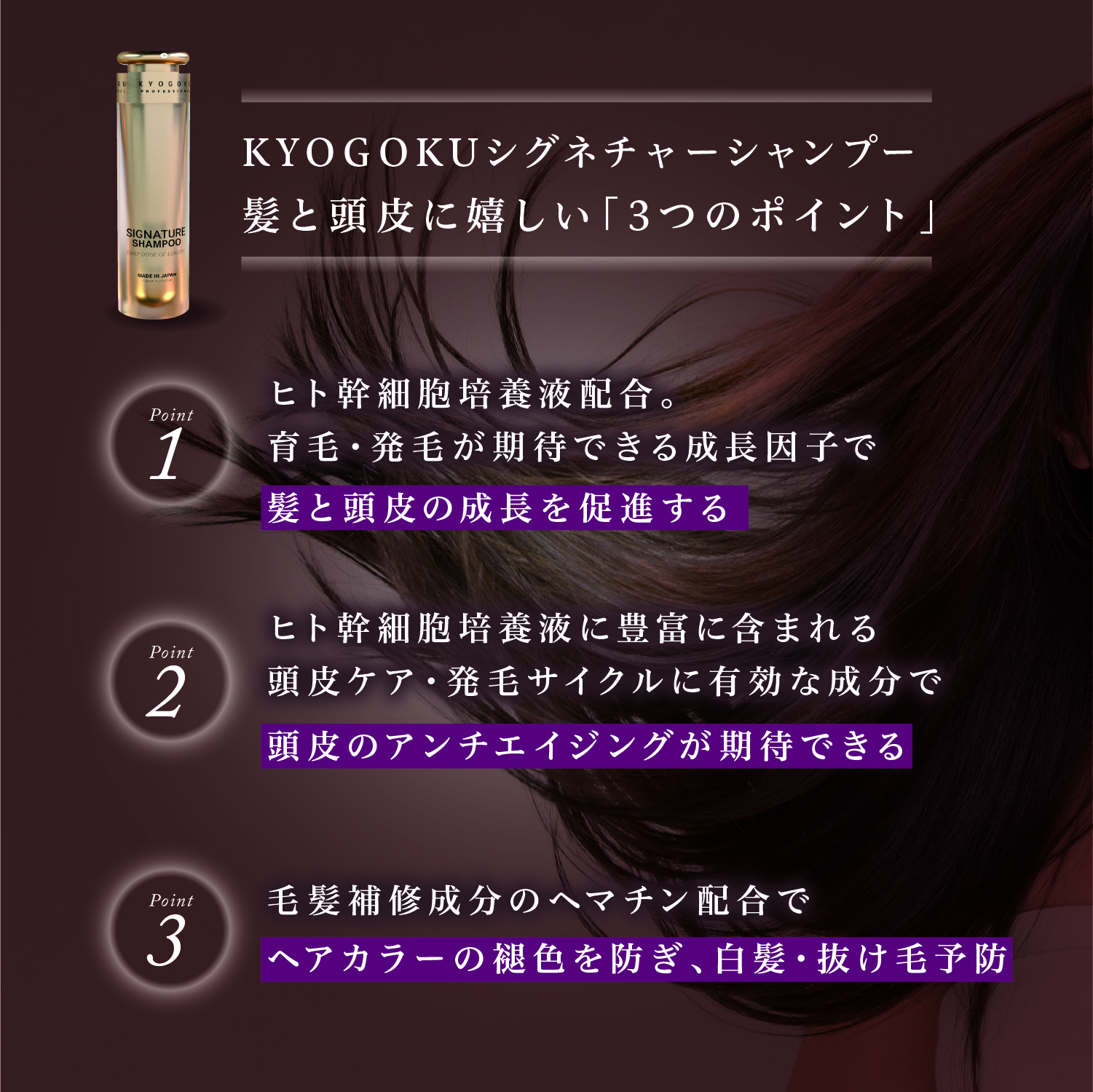 KYOGOKUシグネチャーシャンプー&トリートメント 各120ml