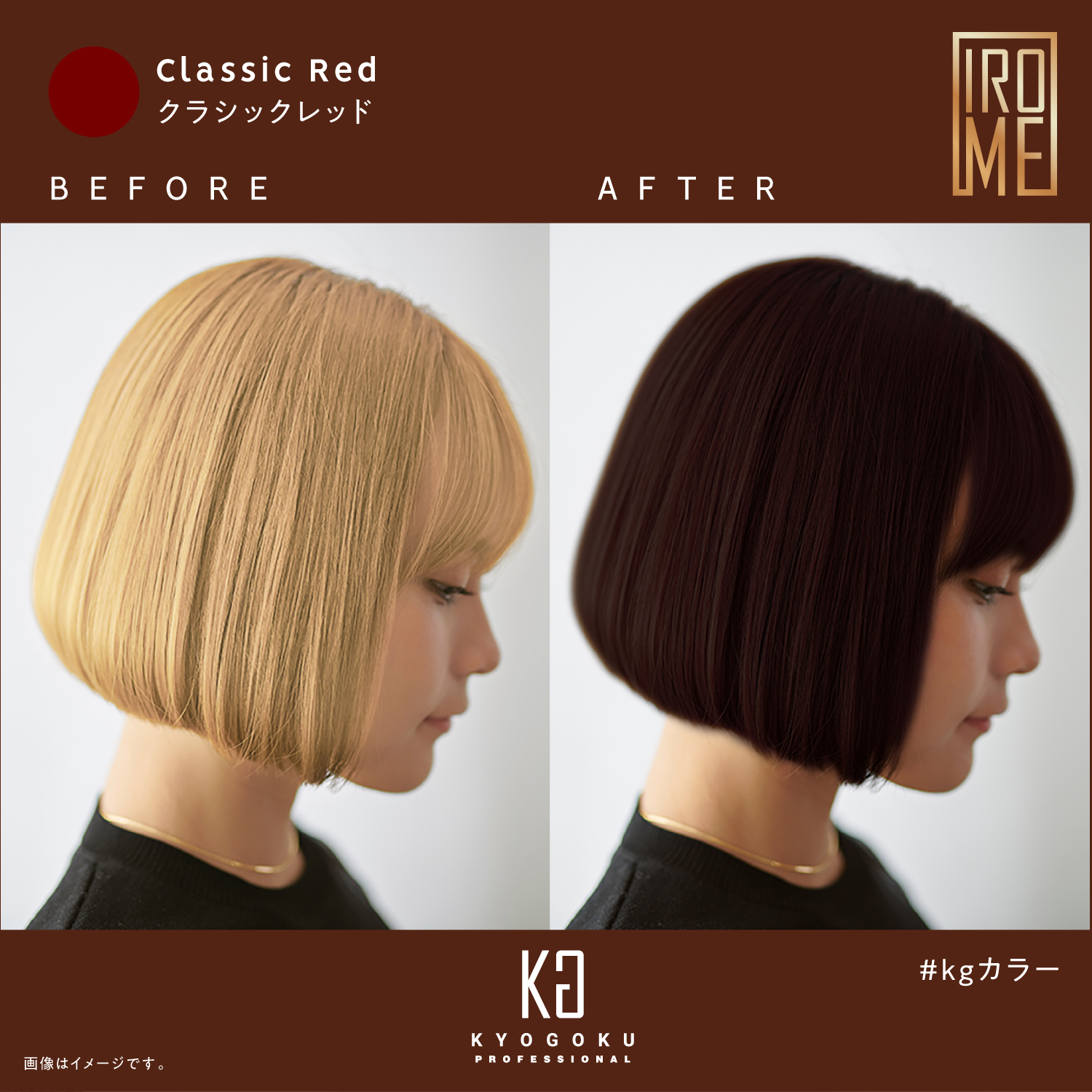 KYOGOKU IROME クラシックレッド Noble Collection イロミー ヘアカラー 白髪染め 医薬部外品 1剤 低刺激 美容室専売品 部分染め